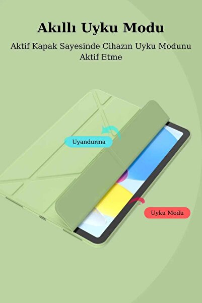 Fuchsia آيباد 11 من أبل. حافظة تابلت ثلاثية الطي متوافقة مع الجيل الجديد مقاس 11 بوصة مع حامل ومكان للقلم