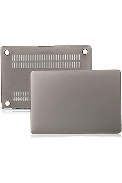Mu Art Ahşap Mcstorey MacBook Pro Case 15Inch Matte (Compatible with Old HDMI Model: A1398 2012-2015) Gray