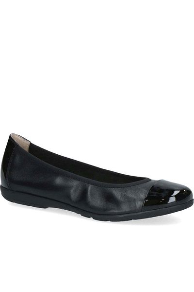 Caprice Black Ballerinas Womens Shoes