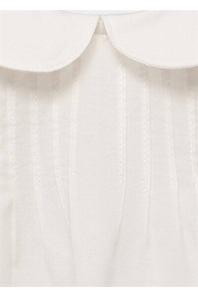 MANGO Baby Bluză din bumbac cu guler pentru bebeluși