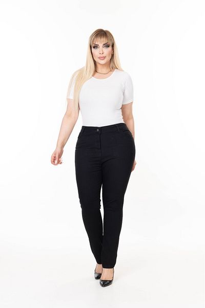 EYLÜLXXL Women's Plus Size Stretch Full Length Trousers