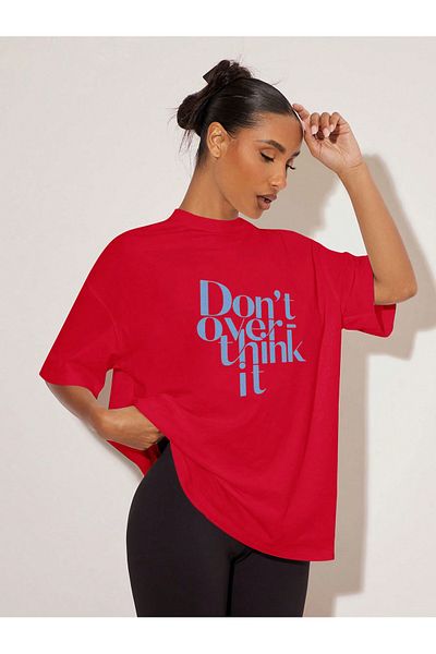 uyguntarz Unisex Dont Over Think τυπωμένο σχέδιο