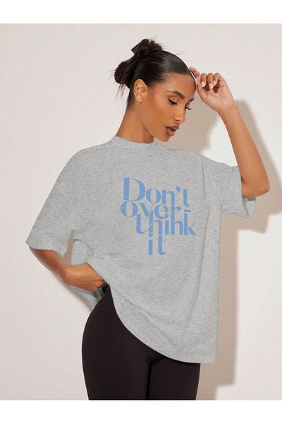 uyguntarz Unisex Dont Over Think τυπωμένο σχέδιο