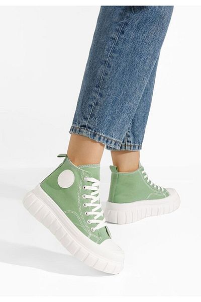 B T Shoes Tenisi Inalti Dama Dariona Verzi