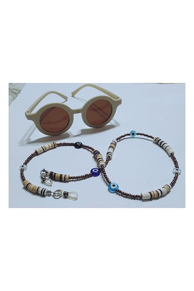 Denis Bujiteri Children and Adults Eyeglasses String with Evil Eye Beads
