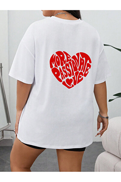 uyguntarz Unisex-T-Shirt mit Herz-Aufdruck