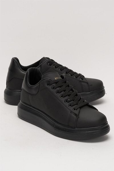 Liger Unisex ψηλή σόλα Casual Sports Sneaker Παπούτσια ΜΑΥΡΟ