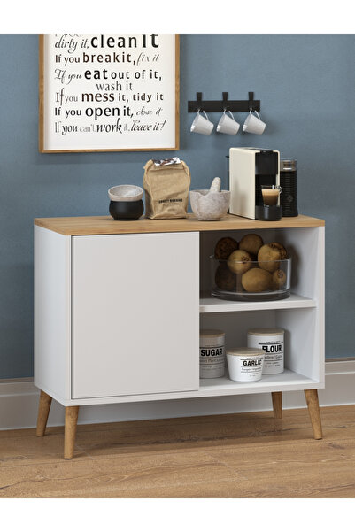 Monte Sehpa Luce Konsol Çok Amaçlı dolap Kahve köşesi