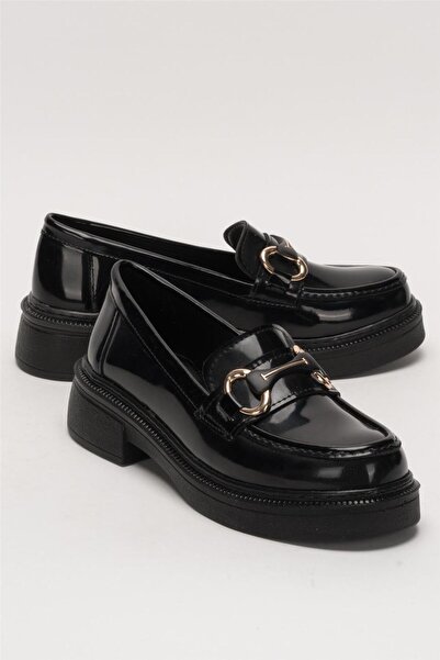 Liger Women's Buckle High Sole Casual Shoes Black - Black