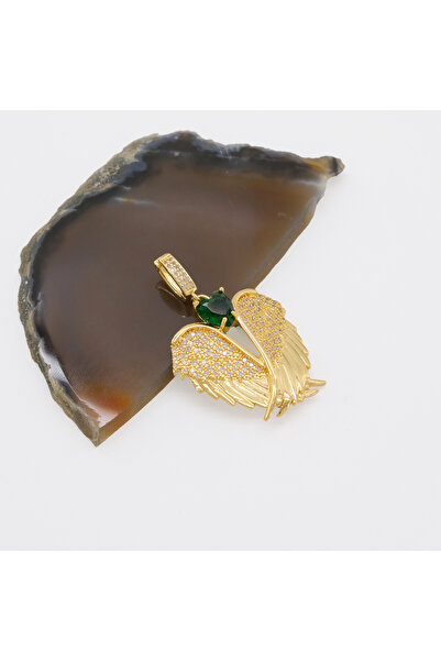 FerizZ Ajda Charm Çelik Altın Kaplama Kadın Melek Model-CHR-100