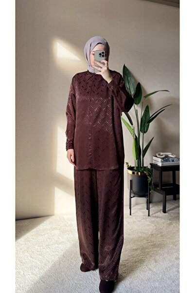 Venoura Jacquard Premium Set - Bitter Brown Patterned