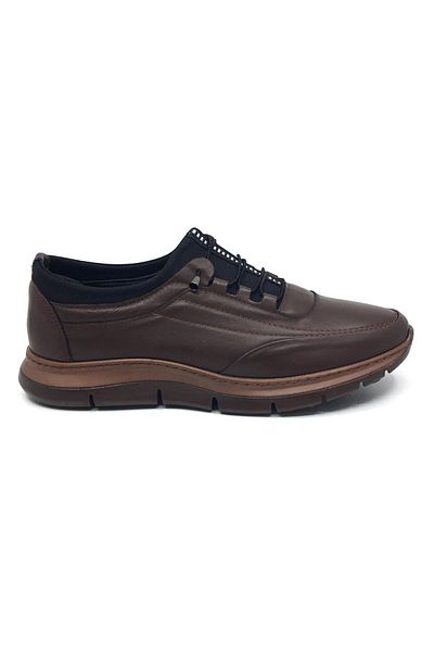 Taşpınar Ayakkabı Baykara 100% Leather Men's Daily Summer Loose Stretch Large Size Shoes 38-50