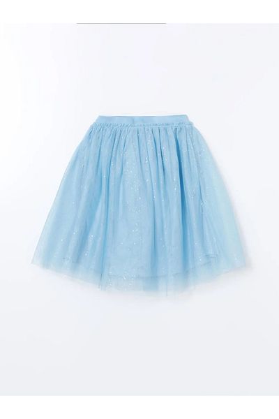 LC Waikiki Fusta tutu pentru fetiță, albastră, cu talie elastică LCW Kids