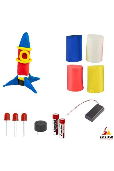 Fapatech Juno Roket Elektrik Devre Oyun Hamuru Seti – Stem Fen Bilimleri Elek...