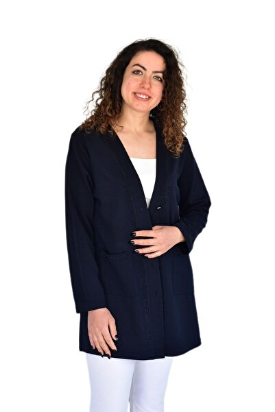 Nazal Women's Mother Seasonal Buttoned Pocket Cardigan Bgl-St04313
