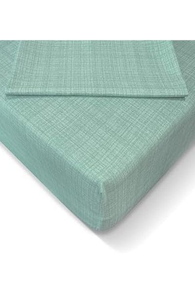 Hepta Collection Alla Turca At7602 Ranforce 100X200 سم طقم ملاءات جاهزة، نعناعي