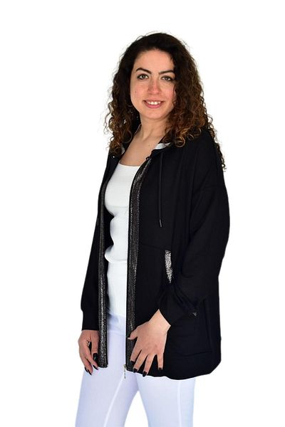 wearon tekstil Women's Sports Hooded Zipper Cardigan Bgl-St04263