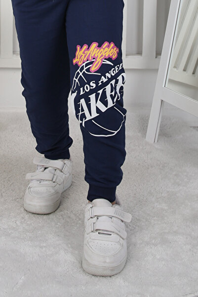 ZUZUNGA Printed Basketball T-Shirt and Sweatpants Top Kids Set for Ages 3-10