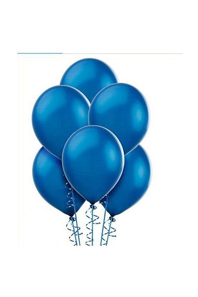 AyfaStore 25 Blue Metallic Balloons