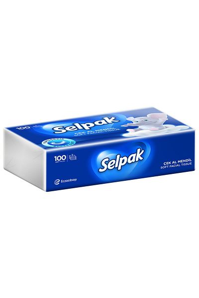 Selpak 100Pcs Check-Pull Wipes