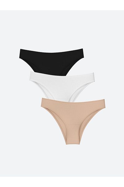 LC Waikiki New Season Duz Brazilian Panties 3 Pack - S50616Z8