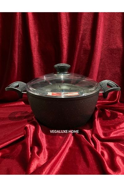 FMS Luxury Granite 24 Cm Deep Pot Gray