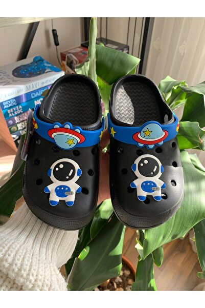 GEZER Erkek Çocuk Cross Sandalet Terlik Astronot Desenli