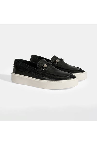 Desa Loafer cu cataramă din piele pentru bărbați Liverty Black
