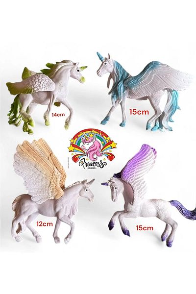 Pony Unicorn 4 Pieces Together Large Size Princess Animal Horse Meat Material