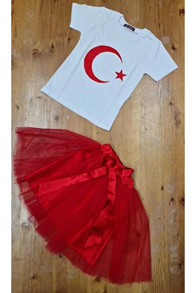 Nacar 23. april Konbini tutu suknja i majica sa printom Ataturka