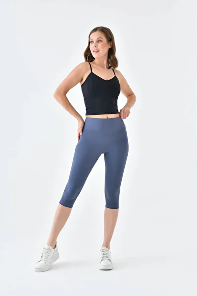 Swekc Capri Leggings Women's High Waist Slim Fith Capri Leggings