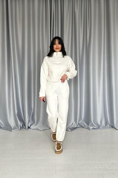 Miracle Omni White Three Thread Tracksuit Set