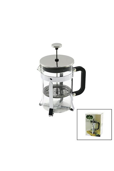 FRD GROUP Frechpress 600ml Glass Herb Strainer Metal Cage - Metal Coated with Plastic Handle Pls.Cap (5235)