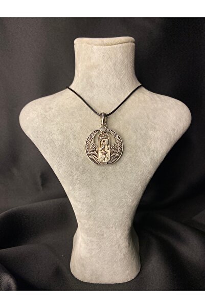 Mos Tespih Egyptian Mythology Winged Cartridge Necklace – Symbol of Ancient M...