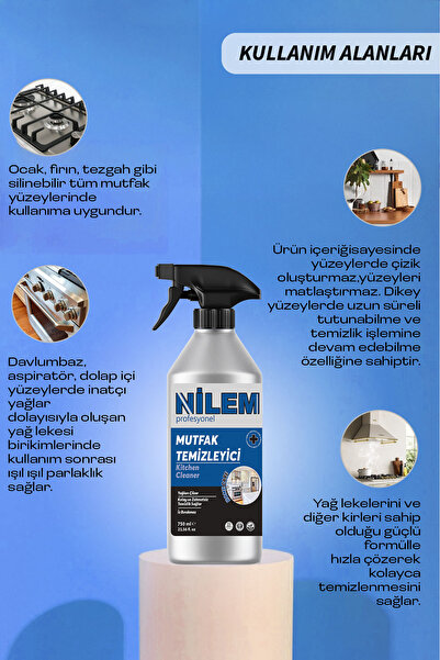 Nilem Profesyonel Mutfak Temizleyici 750 ml