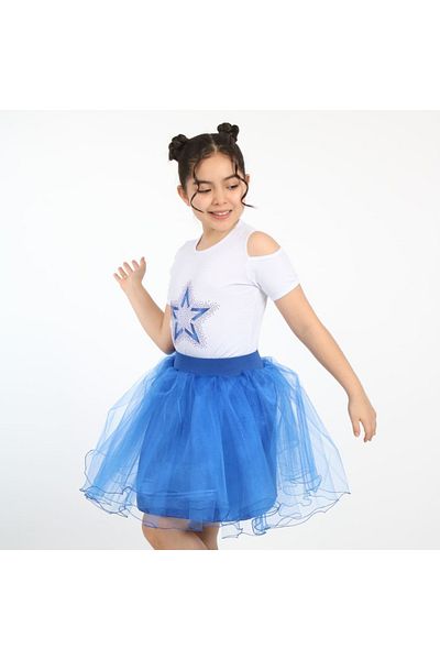YCN GİYİM Girl's Tshirt Skirt Bottom Top Suit 23 April Show Outfit