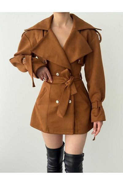 leyla sanat sanata yeni bir bakış açısı Leyla Art a New Perspective on Art Belted Jacket