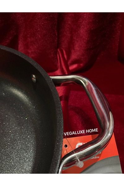 FMS Karam Titanium Flattened 24 cm Rice and Stuffing Pot Induction 4mm