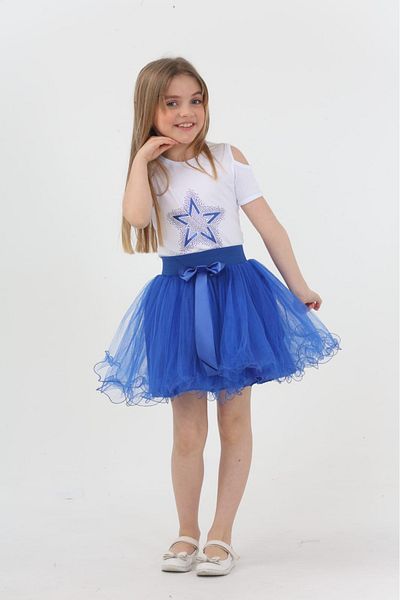 YCN GİYİM Girl's Tshirt Skirt Bottom Top Suit 23 April Show Outfit