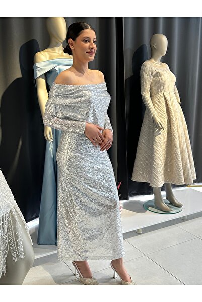 Butik RANA PAYETLİ KALEM ELBİSE
