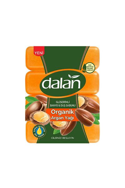 Dalan Organic Argan Oil Glycerin Bath & Shower Soap 4X150 g