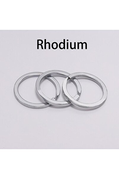 Choice 25mm Rhodium 10Pcs/Lot 25 28 30mm Gold Round Key Ring Llaveros Clasp F...