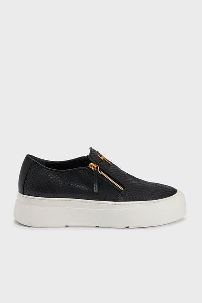 Giuseppe zanotti Genuine Leather Sneaker Men's Shoes Thick Sole (Eu40010)