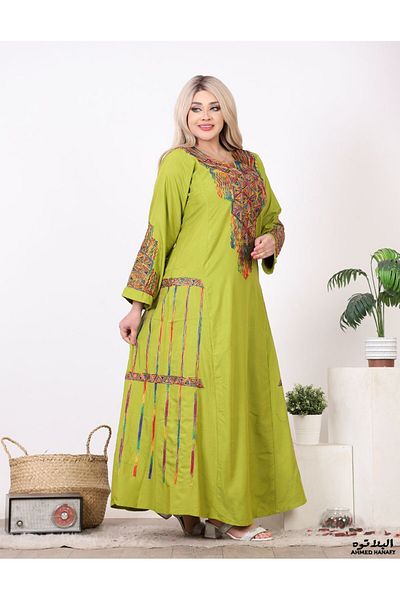 Genrics Comfortable, embroidered, cotton, ready-to-wear reception jalabiya