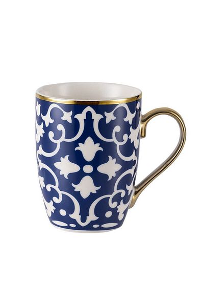 Madame Coco Karmen Mug - Blue/White - 360 ml