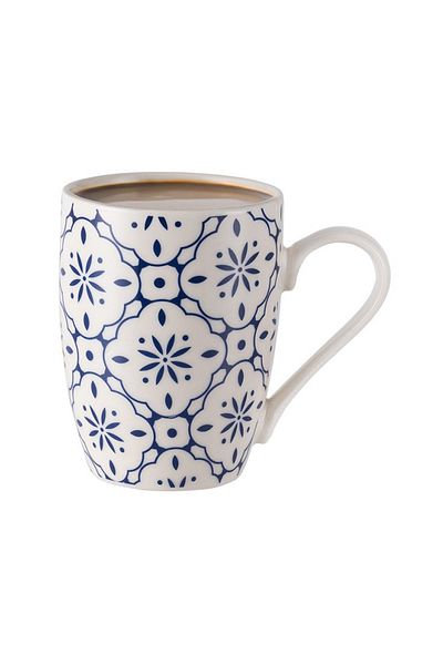 Madame Coco Morris Mug - Blue/White - 360 ml