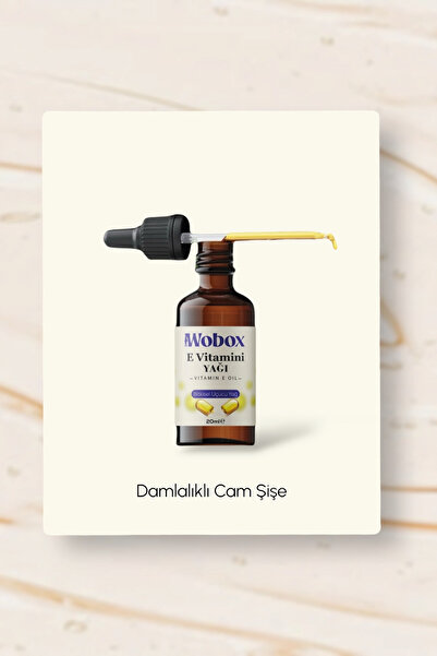Wobox E Vitamini Yağı 20ml %100 Saf Ve Doğal Vıtamın E Oil