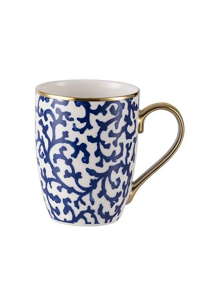 Madame Coco Myron Mug - Blue/White - 360 ml