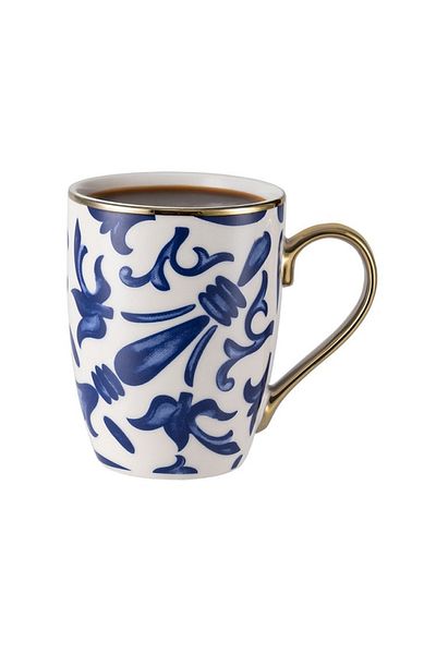 Madame Coco Darla Mug - Blue/White - 360 ml