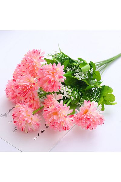 Choice 1 Nordic Simulation Hydrangea Camellia Artificial Green Plant Bouquet Bridal Bouquet DIY Home Weddi.